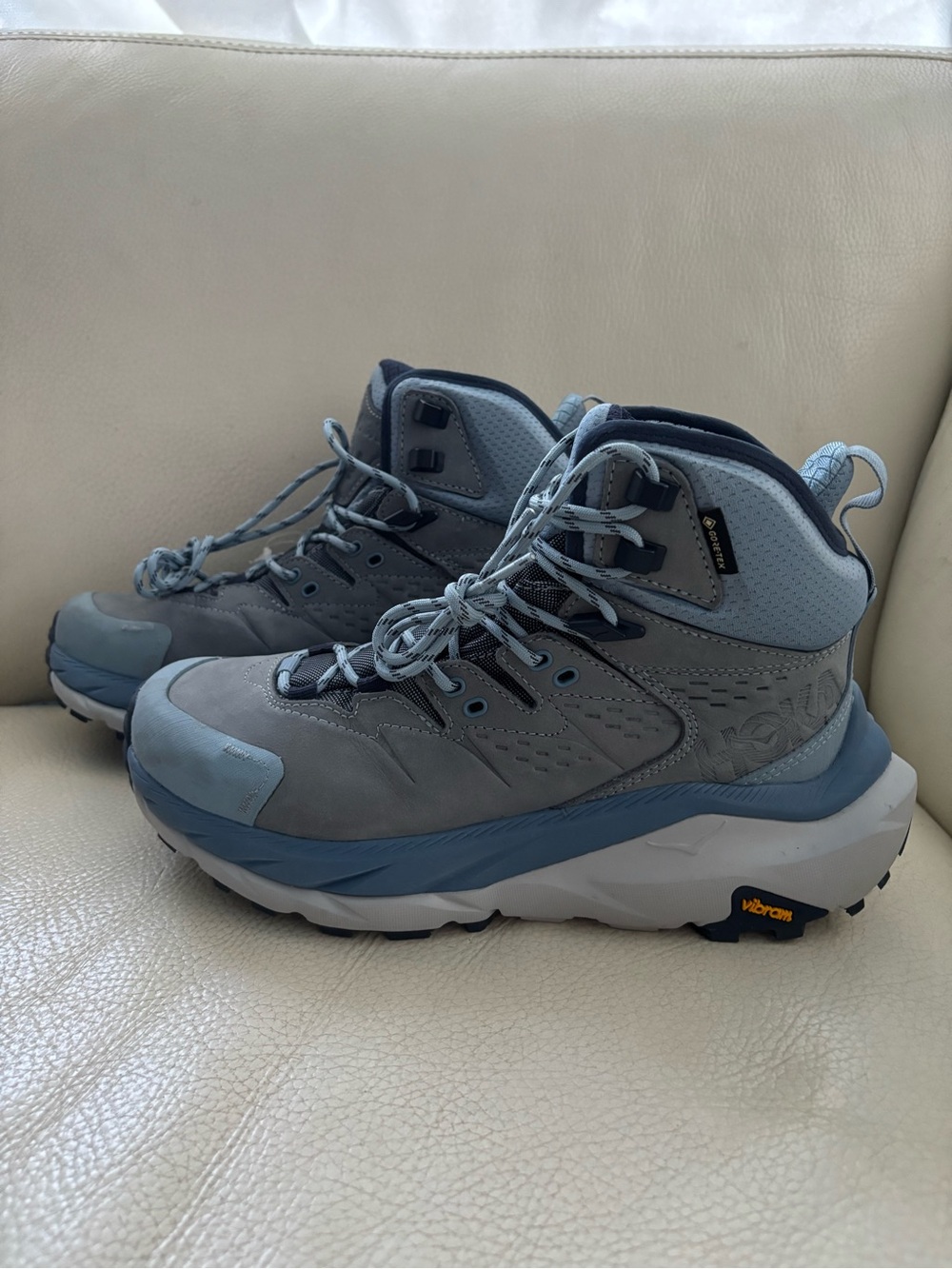 Hoka Women's Ankle Boots in Slate Gray and Blue